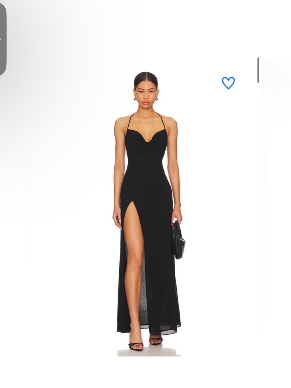 Superdown Revolve NEW Nicola Black Sheer Maxi Dress Formal Cocktail Size XS